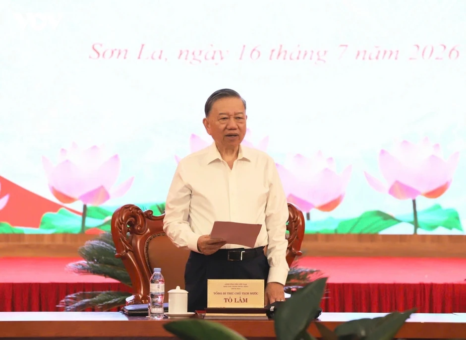 Tổng Bí thư, Chủ tịch nước Tô Lâm làm việc với Ban Thường vụ Tỉnh uỷ Sơn La Tổng Bí thư, Chủ tịch nước Tô Lâm làm việc với Ban Thường vụ Tỉnh uỷ Sơn La