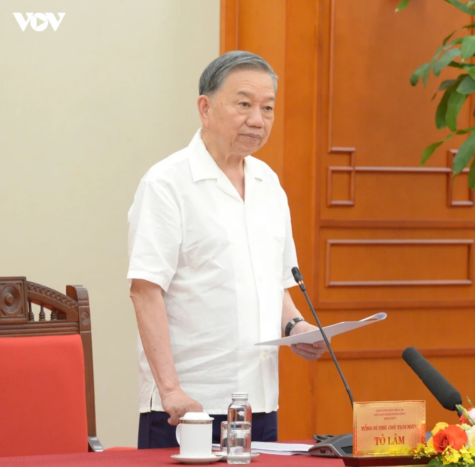 Tổng Bí thư, Chủ tịch nước Tô Lâm làm việc với Ban Tổ chức Trung ương