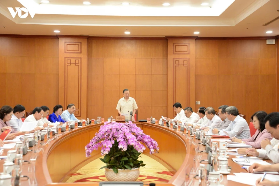 Tổng Bí thư, Chủ tịch nước Tô Lâm làm việc với Đảng ủy Chính phủ