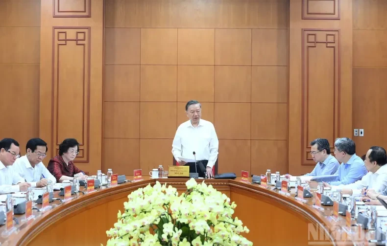 Tổng Bí thư, Chủ tịch nước Tô Lâm làm việc với ngành Nội vụ về chất lượng nguồn lao động Tổng Bí thư, Chủ tịch nước Tô Lâm làm việc với ngành Nội vụ về chất lượng nguồn lao động