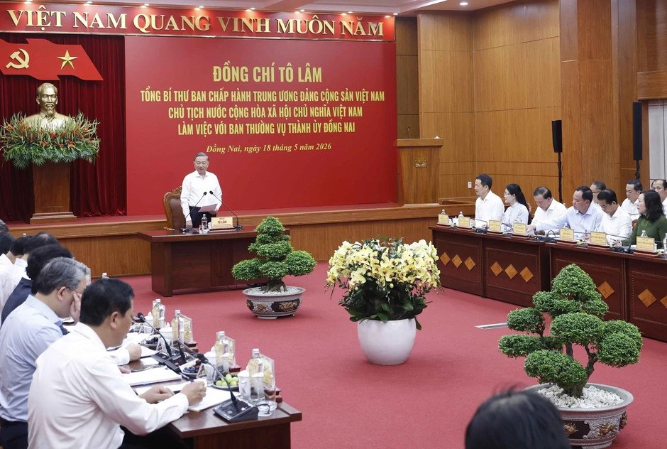 Tổng Bí thư, Chủ tịch nước Tô Lâm làm việc với Thành ủy Đồng Nai Tổng Bí thư, Chủ tịch nước Tô Lâm làm việc với Thành ủy Đồng Nai
