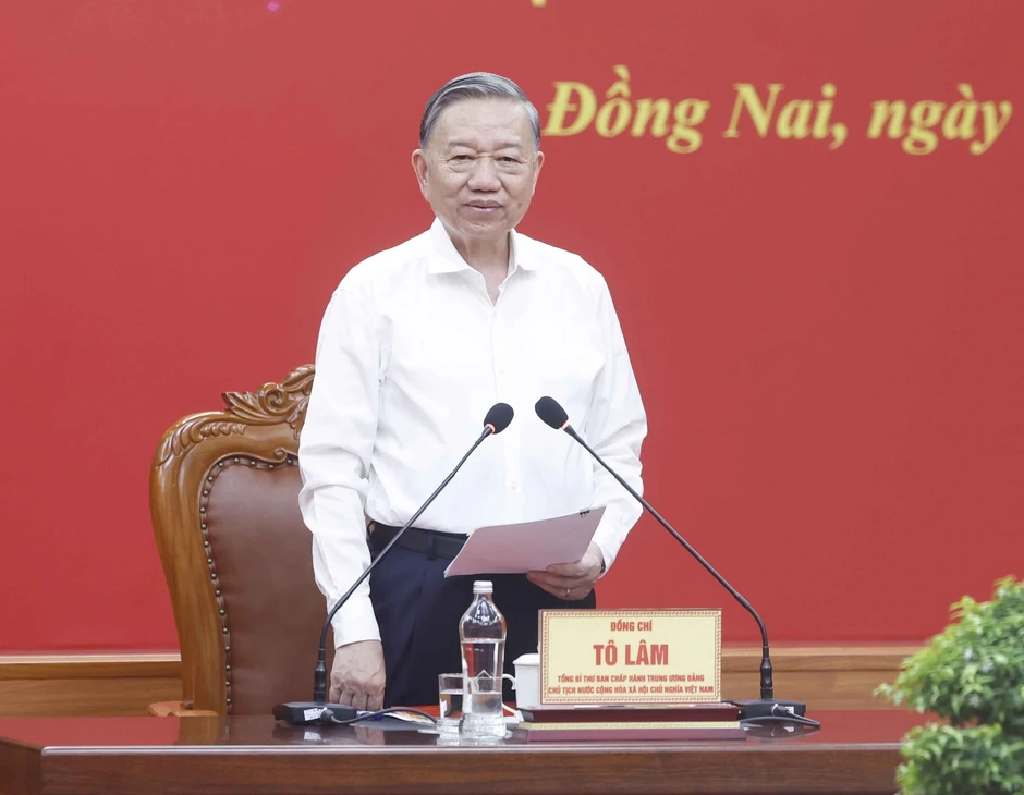 Tổng Bí thư, Chủ tịch nước Tô Lâm làm việc với Thành ủy Đồng Nai Tổng Bí thư, Chủ tịch nước Tô Lâm làm việc với Thành ủy Đồng Nai