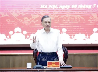 Tổng Bí thư, Chủ tịch nước Tô Lâm làm việc với Thành ủy Hà Nội