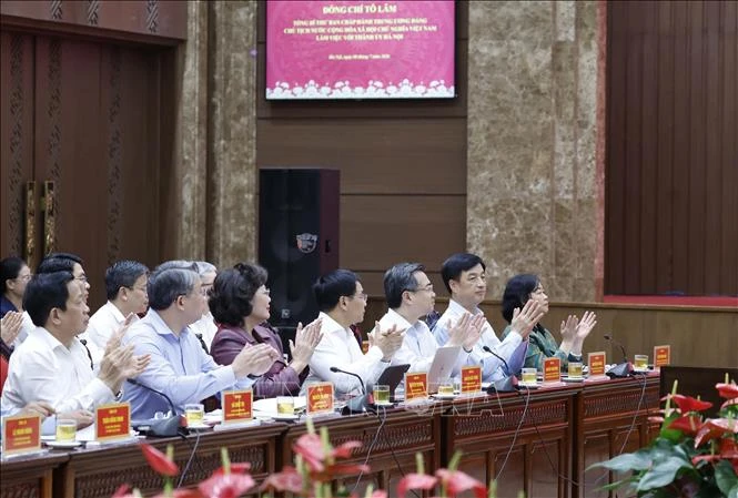 Tổng Bí thư, Chủ tịch nước Tô Lâm làm việc với Thành ủy Hà Nội Tổng Bí thư, Chủ tịch nước Tô Lâm làm việc với Thành ủy Hà Nội