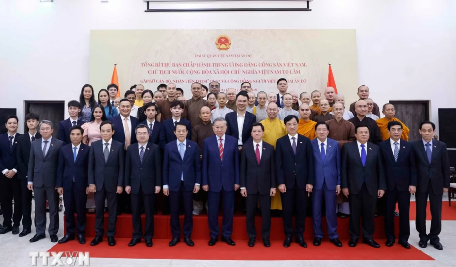 Tổng Bí thư, Chủ tịch nước Tô Lâm: Mỗi người Việt Nam tại Ấn Độ là một "đại sứ nhân dân" Tổng Bí thư, Chủ tịch nước Tô Lâm: Mỗi người Việt Nam tại Ấn Độ là một "đại sứ nhân dân"