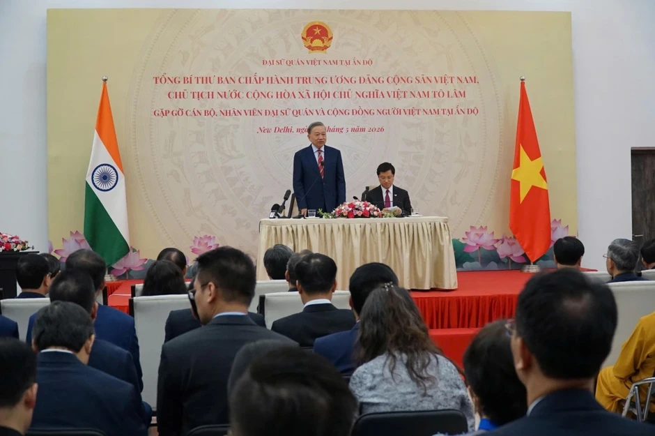Tổng Bí thư, Chủ tịch nước Tô Lâm: Người Việt tại Ấn Độ là “Đại sứ nhân dân” Tổng Bí thư, Chủ tịch nước Tô Lâm: Người Việt tại Ấn Độ là “Đại sứ nhân dân”