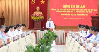 Tổng Bí thư, Chủ tịch nước Tô Lâm: Quảng Trị cần tái định vị không gian phát triển