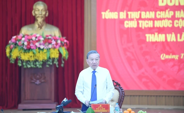 Tổng Bí thư, Chủ tịch nước Tô Lâm: Quảng Trị cần tái định vị không gian phát triển Tổng Bí thư, Chủ tịch nước Tô Lâm: Quảng Trị cần tái định vị không gian phát triển