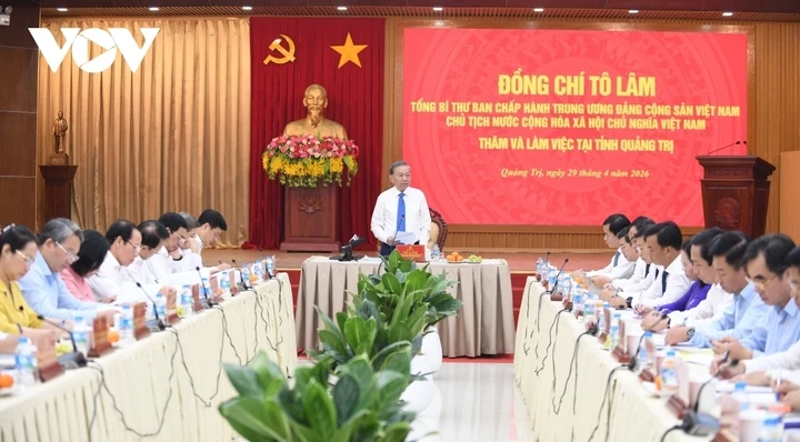 Tổng Bí thư, Chủ tịch nước Tô Lâm: Tái định vị không gian phát triển Quảng Trị với chiến lược 'vươn Đông, tỏa Tây'