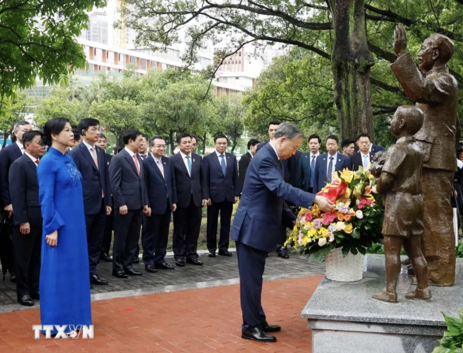 Tổng Bí thư, Chủ tịch nước Tô Lâm thăm di tích Khu học xá Trung ương, Trung Quốc Tổng Bí thư, Chủ tịch nước Tô Lâm thăm di tích Khu học xá Trung ương, Trung Quốc