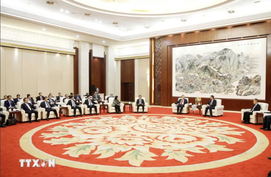 Tổng Bí thư, Chủ tịch nước Tô Lâm tiếp Bí thư Quảng Tây Trần Cương Tổng Bí thư, Chủ tịch nước Tô Lâm tiếp Bí thư Quảng Tây Trần Cương