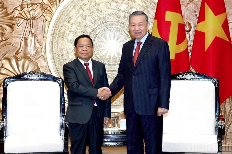 Tổng Bí thư, Chủ tịch nước Tô Lâm tiếp Bộ trưởng Bộ Tư pháp Lào Tổng Bí thư, Chủ tịch nước Tô Lâm tiếp Bộ trưởng Bộ Tư pháp Lào