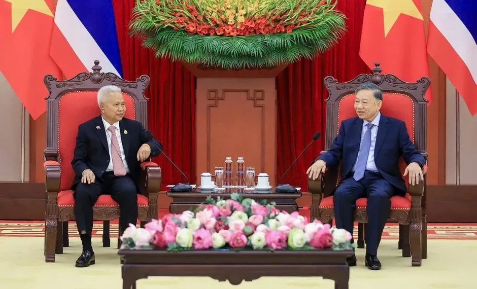 Tổng Bí thư, Chủ tịch nước Tô Lâm tiếp Chủ tịch Quốc hội kiêm Chủ tịch Hạ viện Thái Lan Sophon Zaram Tổng Bí thư, Chủ tịch nước Tô Lâm tiếp Chủ tịch Quốc hội kiêm Chủ tịch Hạ viện Thái Lan Sophon Zaram