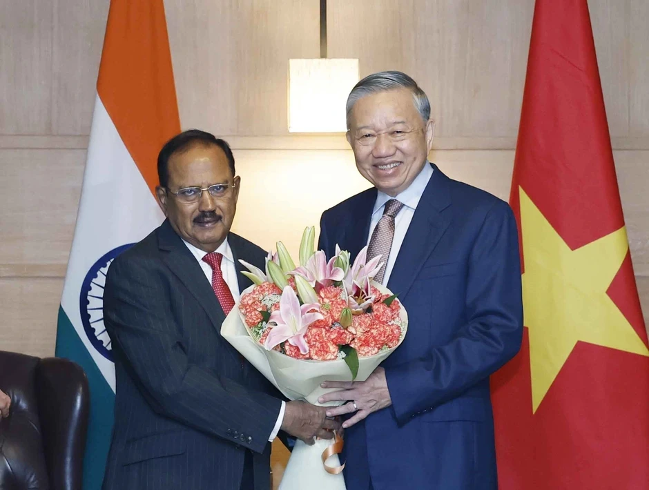 Tổng Bí thư, Chủ tịch nước Tô Lâm tiếp Cố vấn An ninh Quốc gia Ấn Độ Ajit Doval Tổng Bí thư, Chủ tịch nước Tô Lâm tiếp Cố vấn An ninh Quốc gia Ấn Độ Ajit Doval