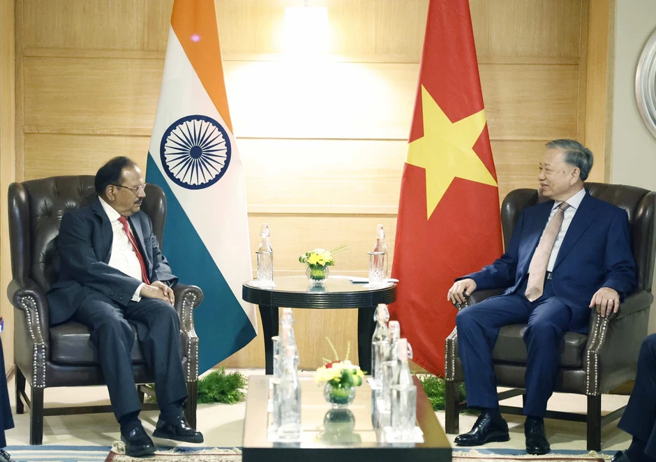 Tổng Bí thư, Chủ tịch nước Tô Lâm tiếp Cố vấn An ninh Quốc gia Ấn Độ Ajit Doval Tổng Bí thư, Chủ tịch nước Tô Lâm tiếp Cố vấn An ninh Quốc gia Ấn Độ Ajit Doval