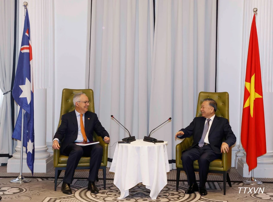 Tổng Bí thư, Chủ tịch nước Tô Lâm tiếp Đặc Phái viên của Chính phủ Australia về Đông Nam Á Nicholas Moore Tổng Bí thư, Chủ tịch nước Tô Lâm tiếp Đặc Phái viên của Chính phủ Australia về Đông Nam Á Nicholas Moore