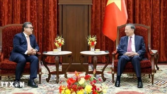 Tổng Bí thư, Chủ tịch nước Tô Lâm tiếp Đại sứ Palestine Saadi Salama