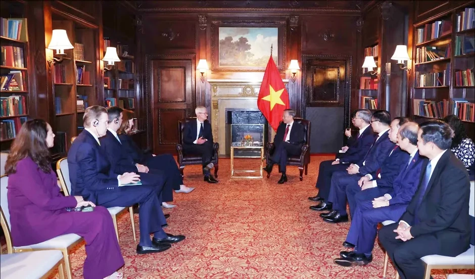 Tổng Bí thư, Chủ tịch nước Tô Lâm tiếp lãnh đạo một số tập đoàn Hoa Kỳ Tổng Bí thư, Chủ tịch nước Tô Lâm tiếp lãnh đạo một số tập đoàn Hoa Kỳ