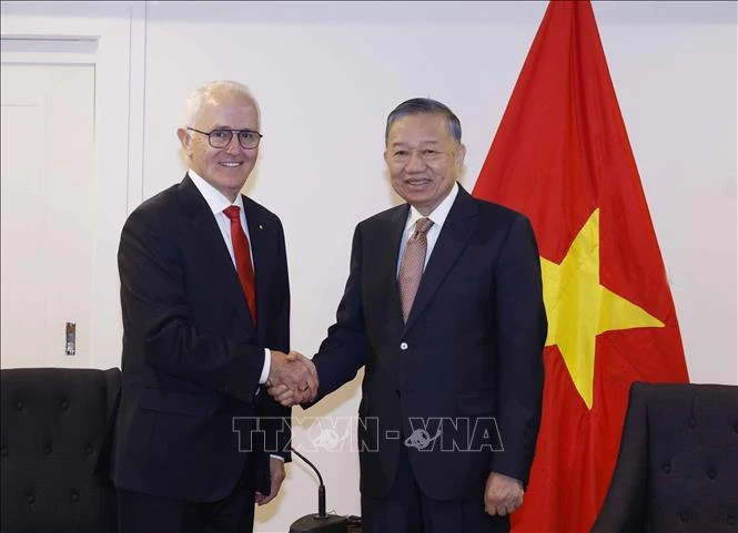 Tổng Bí thư, Chủ tịch nước Tô Lâm tiếp nguyên Thủ tướng Australia Malcolm Turnbull AC Tổng Bí thư, Chủ tịch nước Tô Lâm tiếp nguyên Thủ tướng Australia Malcolm Turnbull AC
