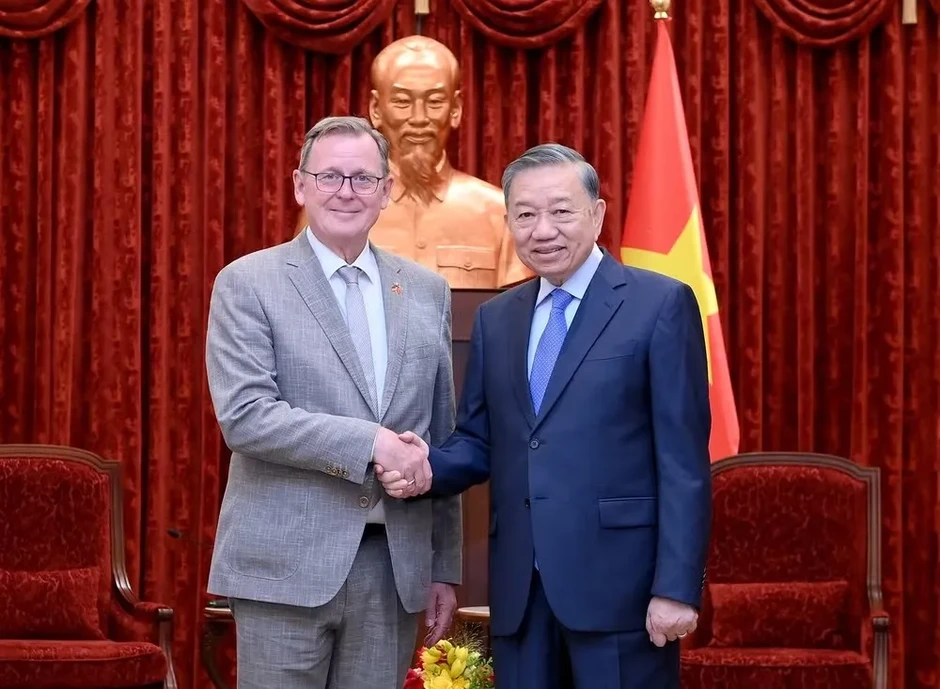 Tổng Bí thư, Chủ tịch nước Tô Lâm tiếp Phó Chủ tịch Quốc hội Cộng hòa Liên bang Đức Tổng Bí thư, Chủ tịch nước Tô Lâm tiếp Phó Chủ tịch Quốc hội Cộng hòa Liên bang Đức