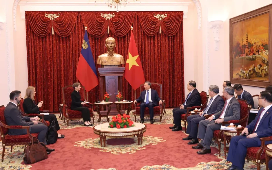 Tổng Bí thư, Chủ tịch nước Tô Lâm tiếp Thủ tướng Công quốc Liechtenstein Brigitte Haas Tổng Bí thư, Chủ tịch nước Tô Lâm tiếp Thủ tướng Công quốc Liechtenstein Brigitte Haas