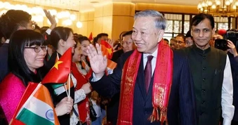 Tổng Bí thư, Chủ tịch nước Tô Lâm tới New Delhi, bắt đầu thăm cấp Nhà nước Cộng hòa Ấn Độ