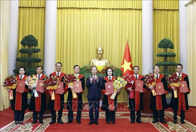 Tổng Bí thư, Chủ tịch nước Tô Lâm trao quyết định bổ nhiệm Thẩm phán TAND tối cao