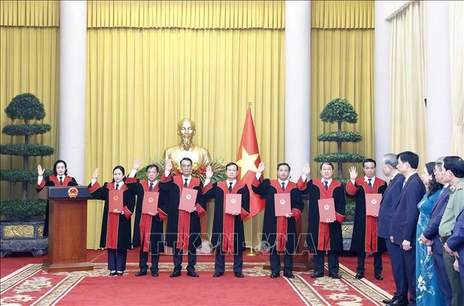Tổng Bí thư, Chủ tịch nước Tô Lâm trao quyết định bổ nhiệm Thẩm phán TAND tối cao