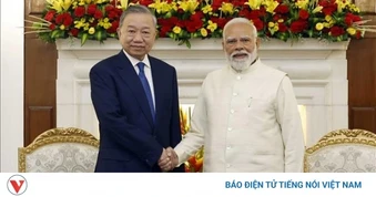Tổng Bí thư, Chủ tịch nước Tô Lâm và Thủ tướng Ấn Độ Narendra Modi gặp hẹp