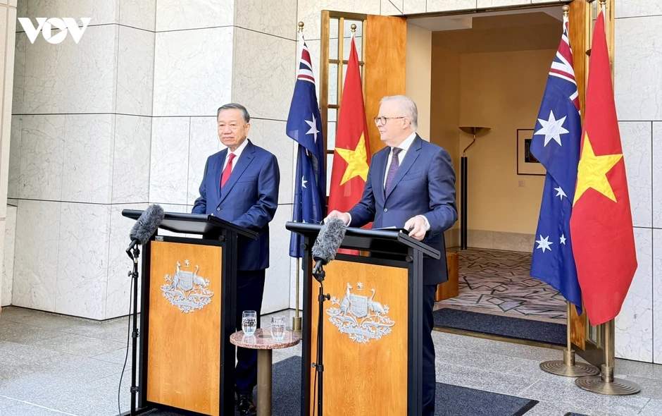 Tổng Bí thư, Chủ tịch nước Tô Lâm và Thủ tướng Australia thông báo kết quả hội đàm Tổng Bí thư, Chủ tịch nước Tô Lâm và Thủ tướng Australia thông báo kết quả hội đàm