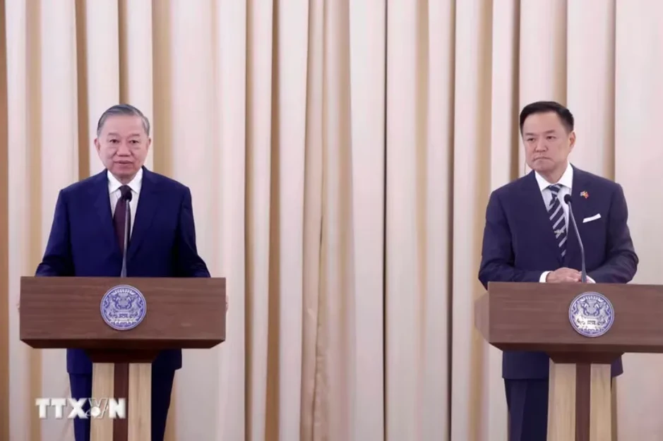 Tổng Bí thư, Chủ tịch nước Tô Lâm: Việt Nam - Thái Lan sẽ đẩy mạnh hợp tác các lĩnh vực tiềm năng Tổng Bí thư, Chủ tịch nước Tô Lâm: Việt Nam - Thái Lan sẽ đẩy mạnh hợp tác các lĩnh vực tiềm năng