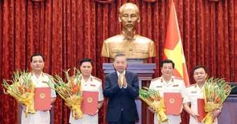 Tổng Bí thư, Chủ tịch nước trao quyết định bổ nhiệm 4 Kiểm sát viên VKSND Tối cao