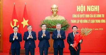 Tổng Bí thư dự hội nghị công bố thành lập Hội đồng Lý luận Trung ương