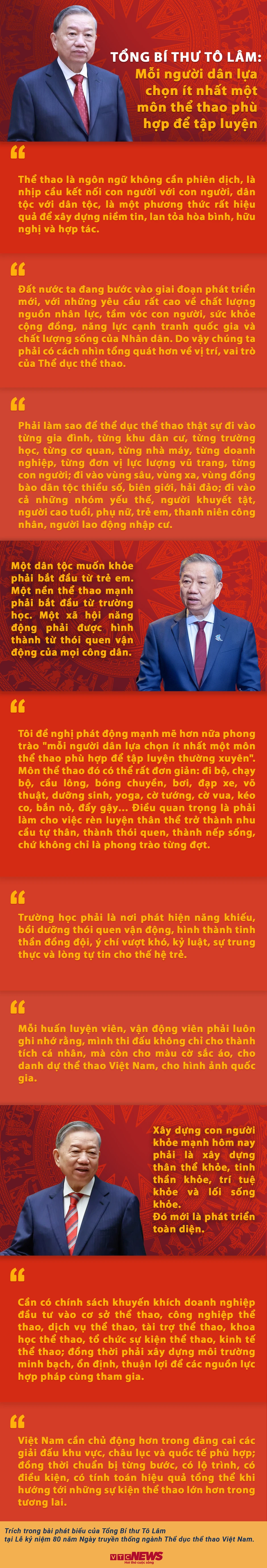 Tổng Bí thư: Mỗi người dân lựa chọn ít nhất 1 môn thể thao phù hợp để tập luyện Tổng Bí thư: Mỗi người dân lựa chọn ít nhất 1 môn thể thao phù hợp để tập luyện