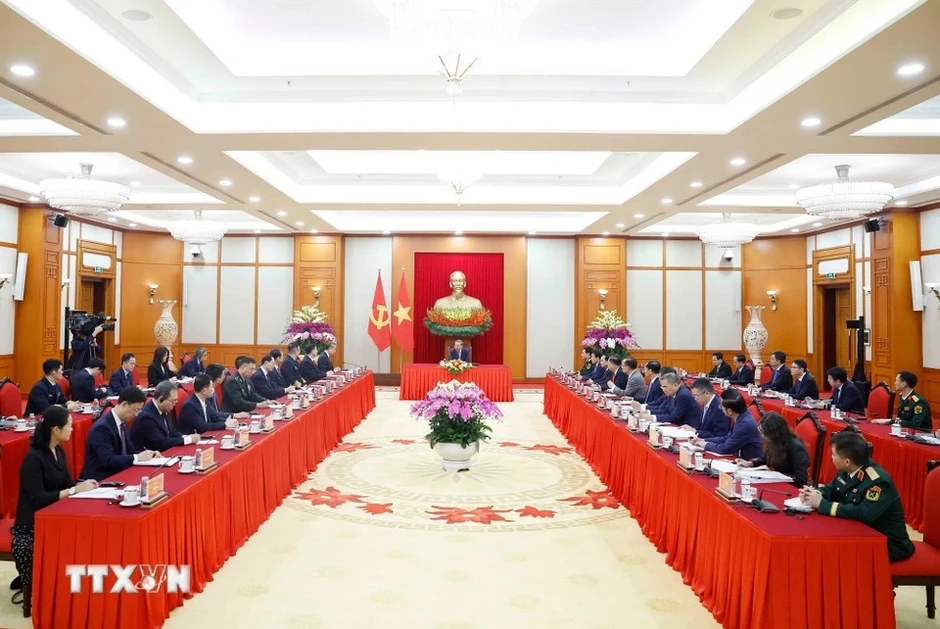 Tổng Bí thư tiếp Bộ trưởng các Bộ Ngoại giao, Quốc phòng, Công an Trung Quốc Tổng Bí thư tiếp Bộ trưởng các Bộ Ngoại giao, Quốc phòng, Công an Trung Quốc