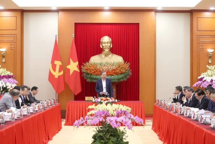 Tổng Bí thư Tô Lâm chủ trì họp về hai nội dung quan trọng