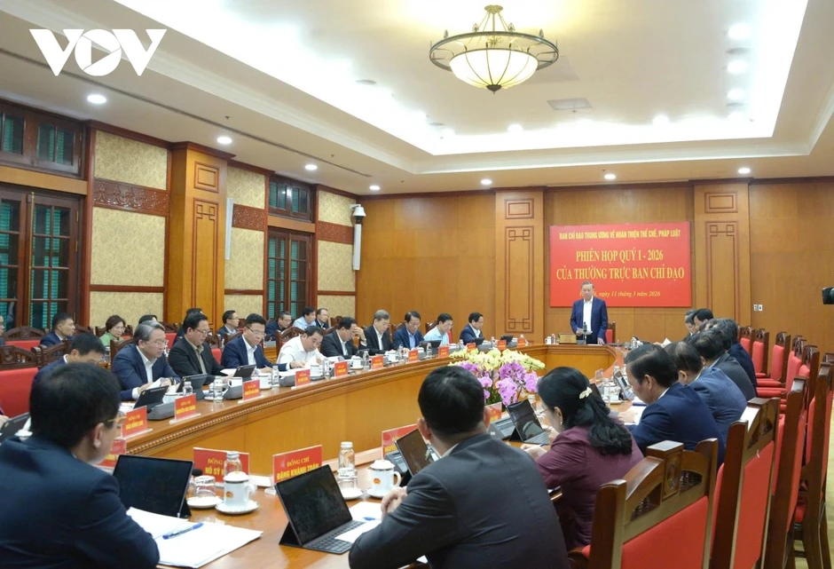 Tổng Bí thư Tô Lâm chủ trì phiên họp Ban Chỉ đạo hoàn thiện thể chế pháp luật