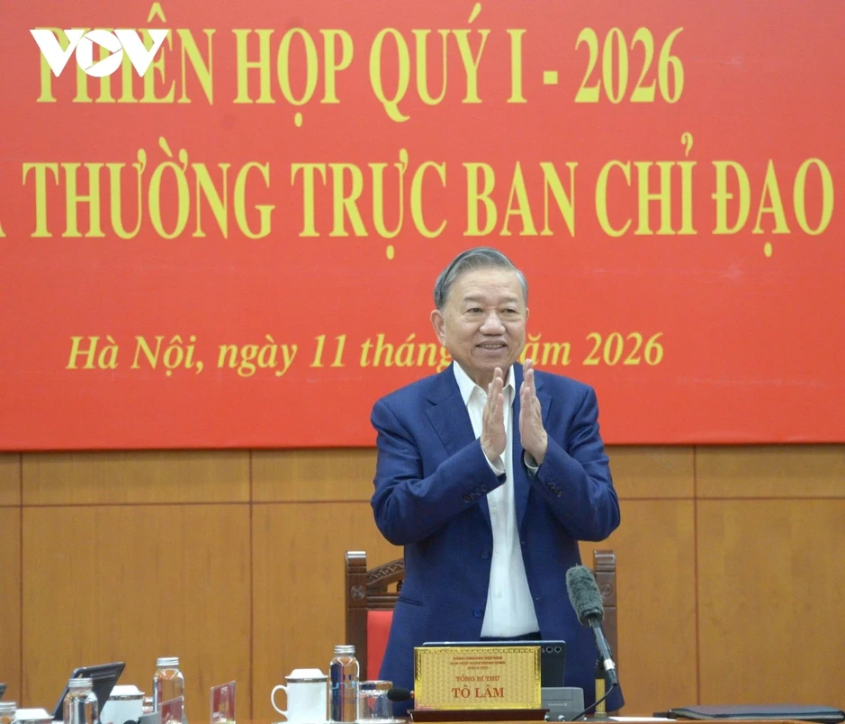 Tổng Bí thư Tô Lâm chủ trì phiên họp Ban Chỉ đạo hoàn thiện thể chế pháp luật