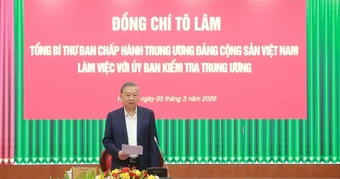 Tổng Bí thư Tô Lâm: Công tác kiểm tra, giám sát thi hành kỷ luật Đảng phải chuẩn mực, công tâm