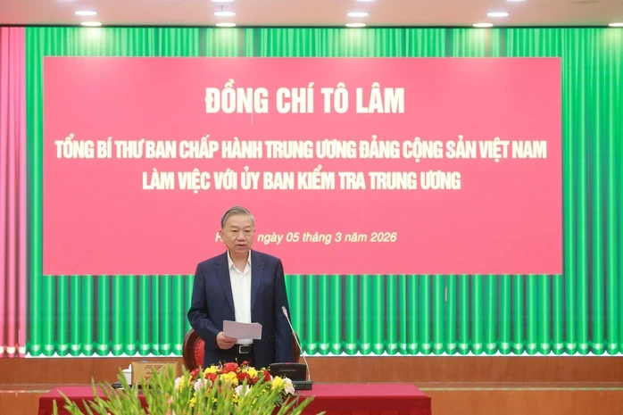Tổng Bí thư Tô Lâm: Công tác kiểm tra, giám sát thi hành kỷ luật Đảng phải chuẩn mực, công tâm Tổng Bí thư Tô Lâm: Công tác kiểm tra, giám sát thi hành kỷ luật Đảng phải chuẩn mực, công tâm