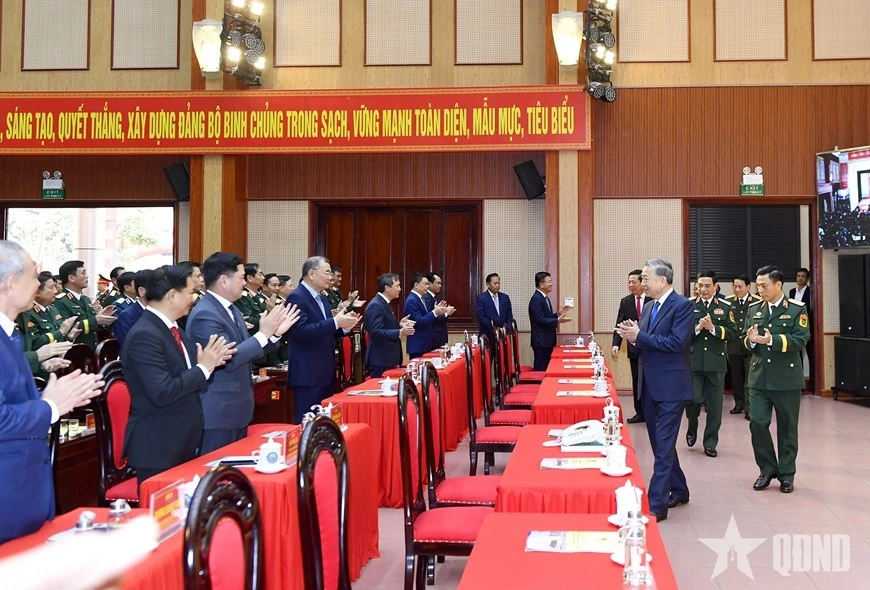 Tổng Bí thư Tô Lâm dự Lễ kỷ niệm 80 năm Ngày thành lập Binh chủng Công binh và đón nhận Huân chương Hồ Chí Minh Tổng Bí thư Tô Lâm dự Lễ kỷ niệm 80 năm Ngày thành lập Binh chủng Công binh và đón nhận Huân chương Hồ Chí Minh