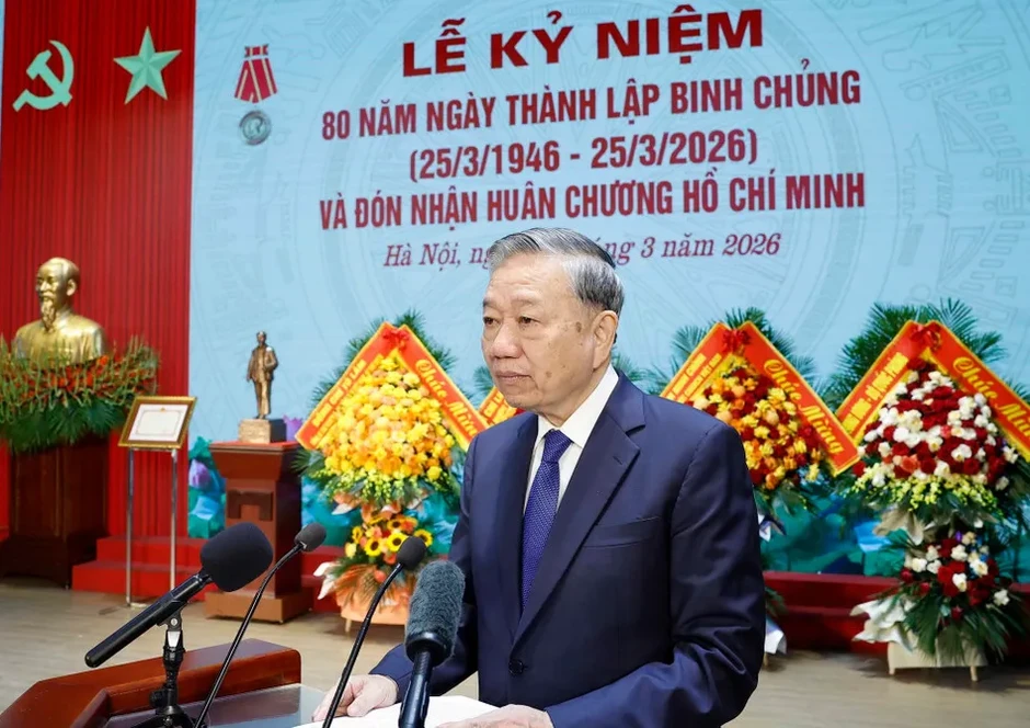 Tổng Bí thư Tô Lâm dự Lễ kỷ niệm 80 năm Ngày thành lập Binh chủng Công binh Tổng Bí thư Tô Lâm dự Lễ kỷ niệm 80 năm Ngày thành lập Binh chủng Công binh
