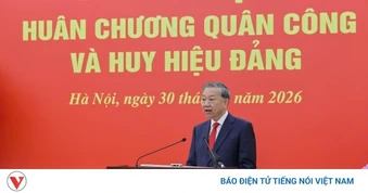 Tổng Bí thư Tô Lâm dự Lễ trao tặng Huân chương Quân công và Huy hiệu Đảng