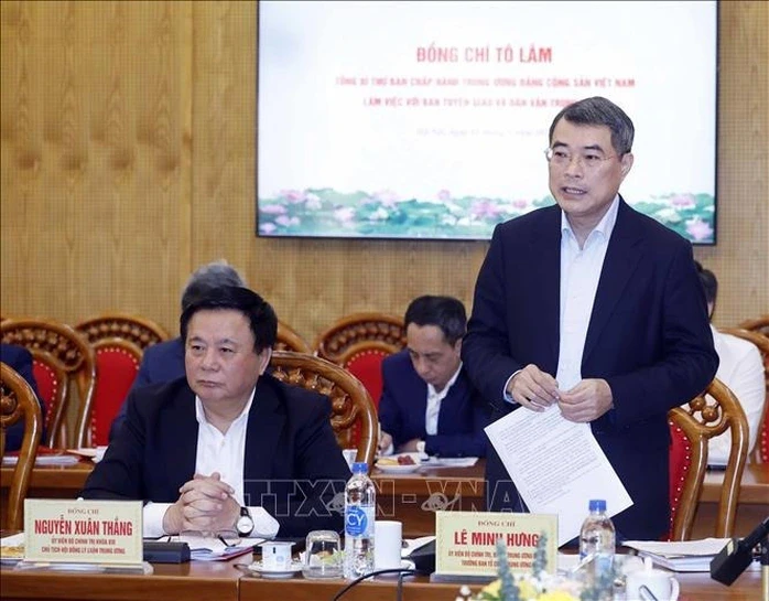 Tổng Bí thư Tô Lâm: Kết quả công tác tư tưởng phải là tiêu chí đánh giá, xếp loại, xem xét cán bộ Tổng Bí thư Tô Lâm: Kết quả công tác tư tưởng phải là tiêu chí đánh giá, xếp loại, xem xét cán bộ