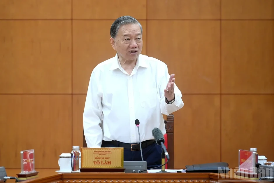 Tổng Bí thư Tô Lâm: Ngăn chặn, đẩy lùi tham nhũng, tiêu cực với tinh thần “nói ít làm nhiều, làm đến cùng” Tổng Bí thư Tô Lâm: Ngăn chặn, đẩy lùi tham nhũng, tiêu cực với tinh thần “nói ít làm nhiều, làm đến cùng”