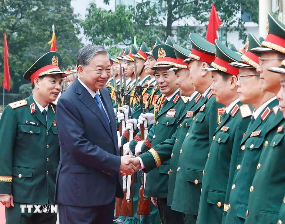 Tổng Bí thư Tô Lâm thăm, làm việc với Học viện Kỹ thuật quân sự Tổng Bí thư Tô Lâm thăm, làm việc với Học viện Kỹ thuật quân sự