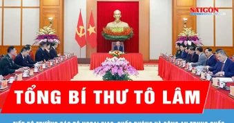 Tổng Bí thư Tô Lâm tiếp Bộ trưởng các Bộ Ngoại giao, Quốc phòng và Công an Trung Quốc