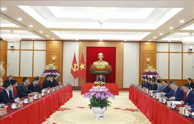 Tổng Bí thư Tô Lâm tiếp Bộ trưởng Ngoại giao, Quốc phòng và Công an Trung Quốc Tổng Bí thư Tô Lâm tiếp Bộ trưởng Ngoại giao, Quốc phòng và Công an Trung Quốc