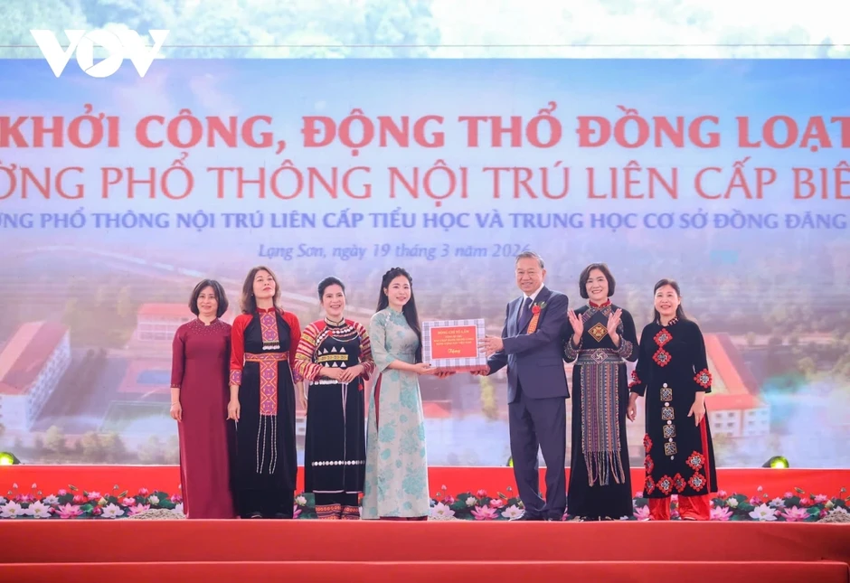 Tổng Bí thư Tô Lâm: Xây dựng trường nội trú liên cấp có ý nghĩa nhân văn sâu sắc