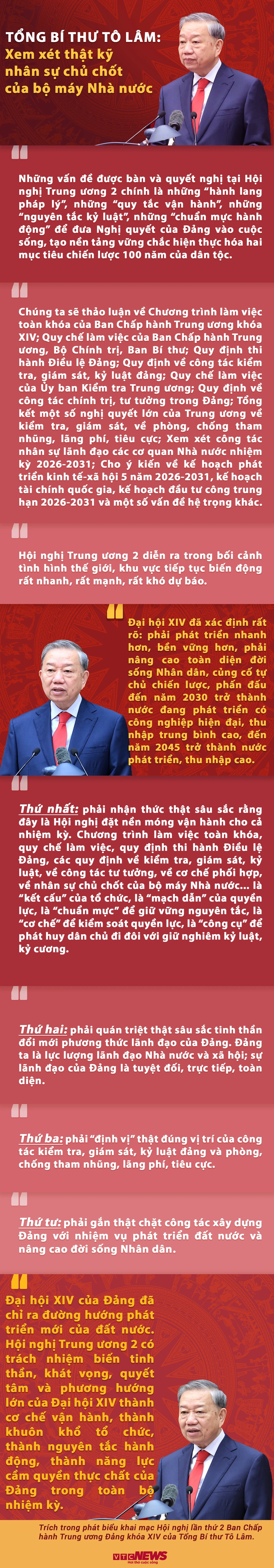 Tổng Bí thư Tô Lâm: Xem xét thật kỹ nhân sự chủ chốt của bộ máy Nhà nước Tổng Bí thư Tô Lâm: Xem xét thật kỹ nhân sự chủ chốt của bộ máy Nhà nước